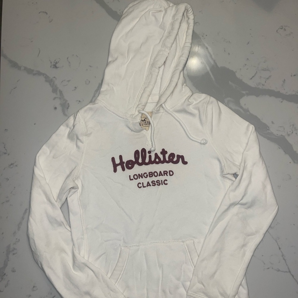 White Hollister Hoodie